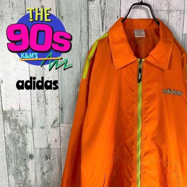 80's adidas アディダス 白タグ デサント社 ナイロンコーチジャケット ...