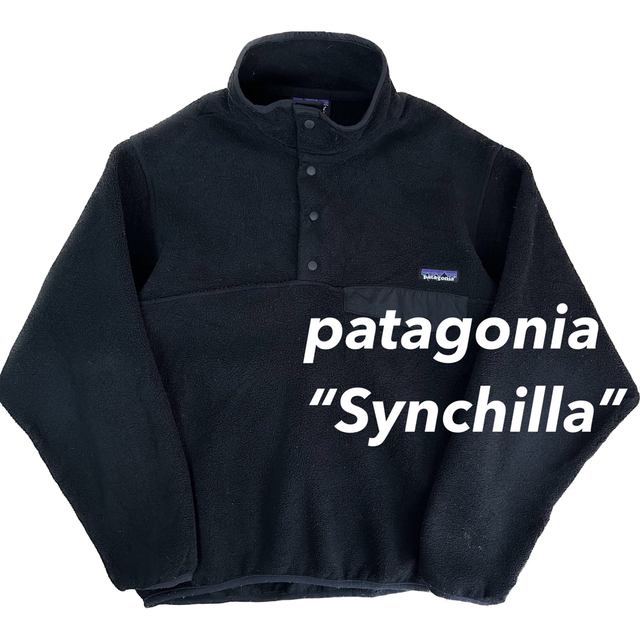 patagonia パタゴニア　シンチラスナップT フリース　ブラック