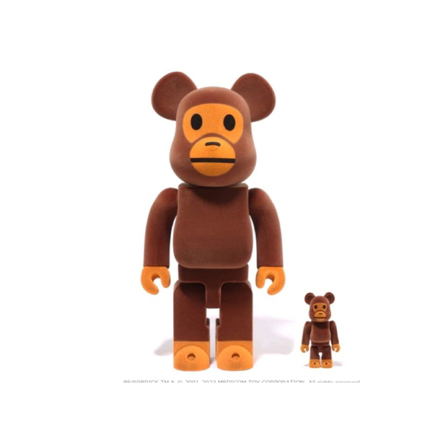 A BATHING APE(アベイシングエイプ)のBABY MILO® BE@RBRICK FLOCKY 100% 400% エンタメ/ホビーのフィギュア(その他)の商品写真