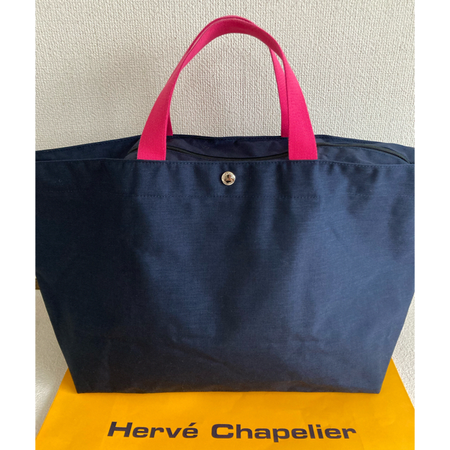 超美品 エルベシャプリエ 1837 トラベルバッグ ネイビー フーシャ 日本