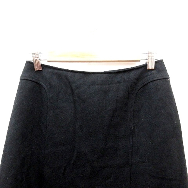 NATURAL BEAUTY BASIC(ナチュラルビューティーベーシック)のナチュラルビューティーベーシック フレアスカート ひざ丈 ウール M 黒 レディースのスカート(ひざ丈スカート)の商品写真