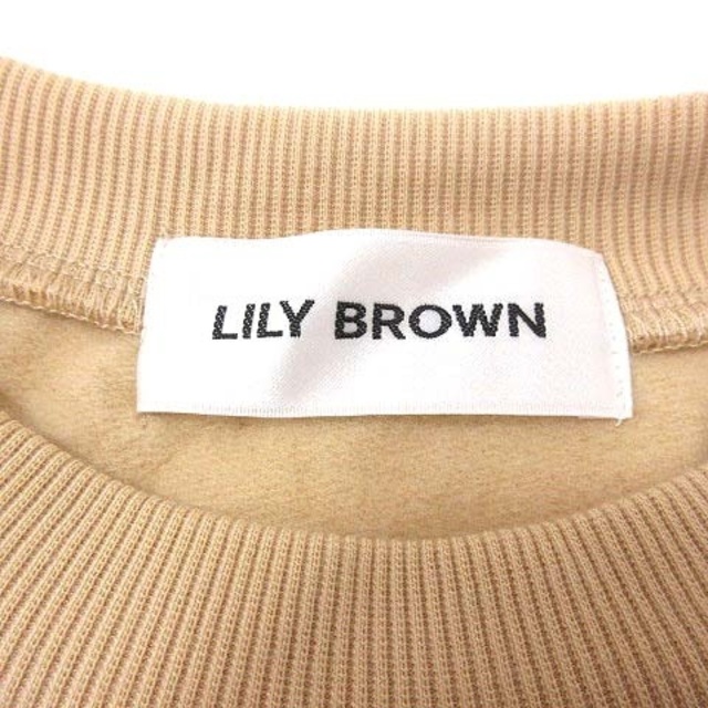 Lily Brown リリーブラウン トレーナー 裏起毛 長袖 ONE 黄色 イエロー /YKの通販 by ベクトル ラクマ店｜リリーブラウン ならラクマ