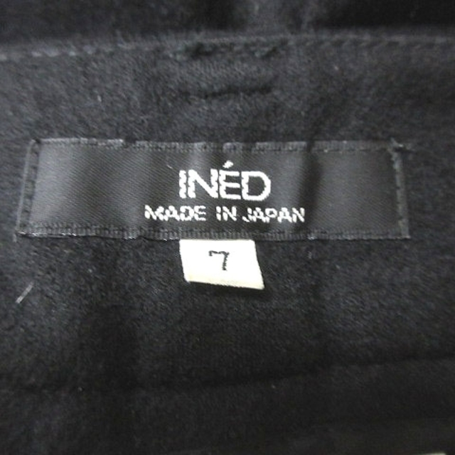 INED(イネド)のイネド INED ハーフパンツ ショート ウール 7 黒 ブラック /MS レディースのパンツ(ショートパンツ)の商品写真