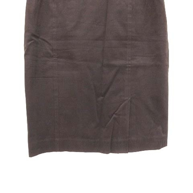 LAUTREAMONT(ロートレアモン)のロートレアモン タイトスカート ひざ丈 スリット 2 こげ茶 ダークブラウン レディースのスカート(ひざ丈スカート)の商品写真