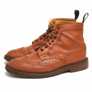 トリッカーズ(Trickers)のトリッカーズ／Tricker's レースアップブーツ シューズ 靴 メンズ 男性 男性用レザー 革 本革 ブラウン 茶  M2508 MALTON モールトン Brogue Boots ダブルソール カントリーブーツ ウイングチップ 定番 グッドイヤーウェルト製法(ブーツ)