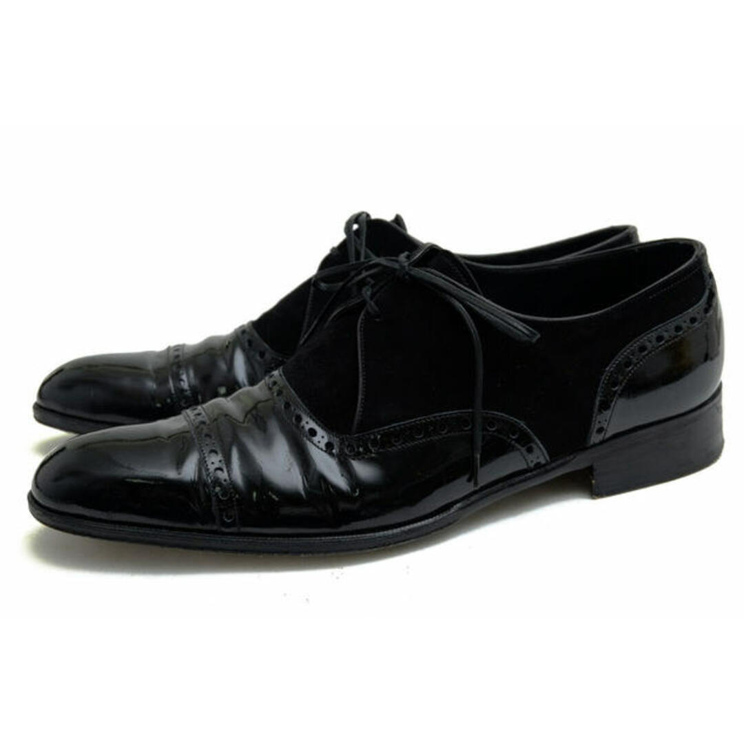 デュカル／Ducal シューズ ビジネスシューズ 靴 ビジネス メンズ 男性 男性用エナメル パテント レザー 革 本革 ブラック 黒  6119 キャップトゥドレス/ビジネス