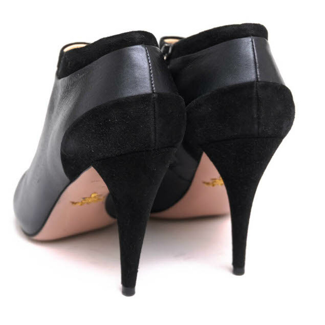 プラダ／PRADA ブーティ ショートブーツ シューズ 靴 レディース 女性 女性用レザー 革 本革 ブラック 黒  1P521A ショートブーツ サイドジップ 3