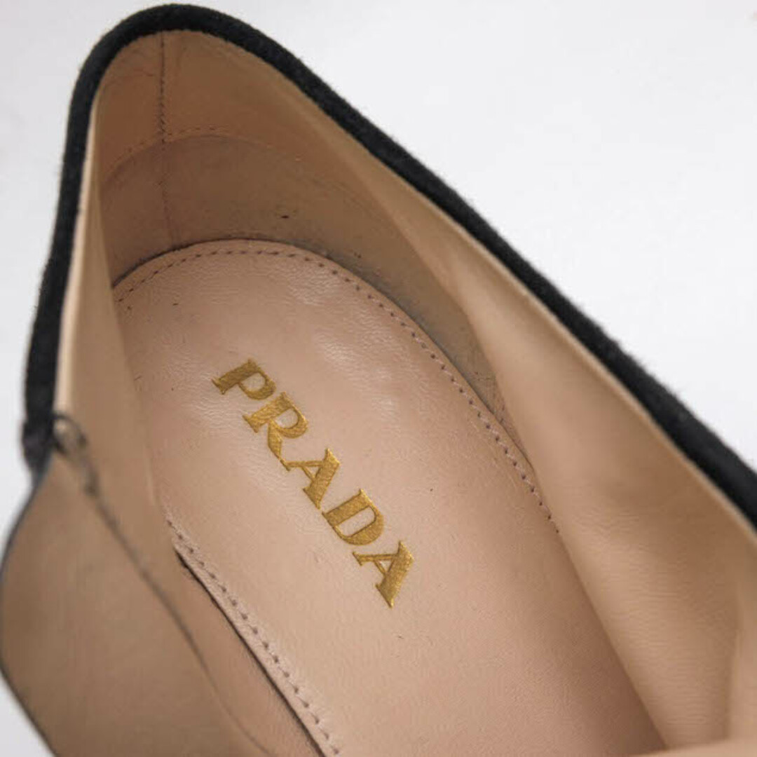 プラダ／PRADA ブーティ ショートブーツ シューズ 靴 レディース 女性 女性用レザー 革 本革 ブラック 黒  1P521A ショートブーツ サイドジップ 6