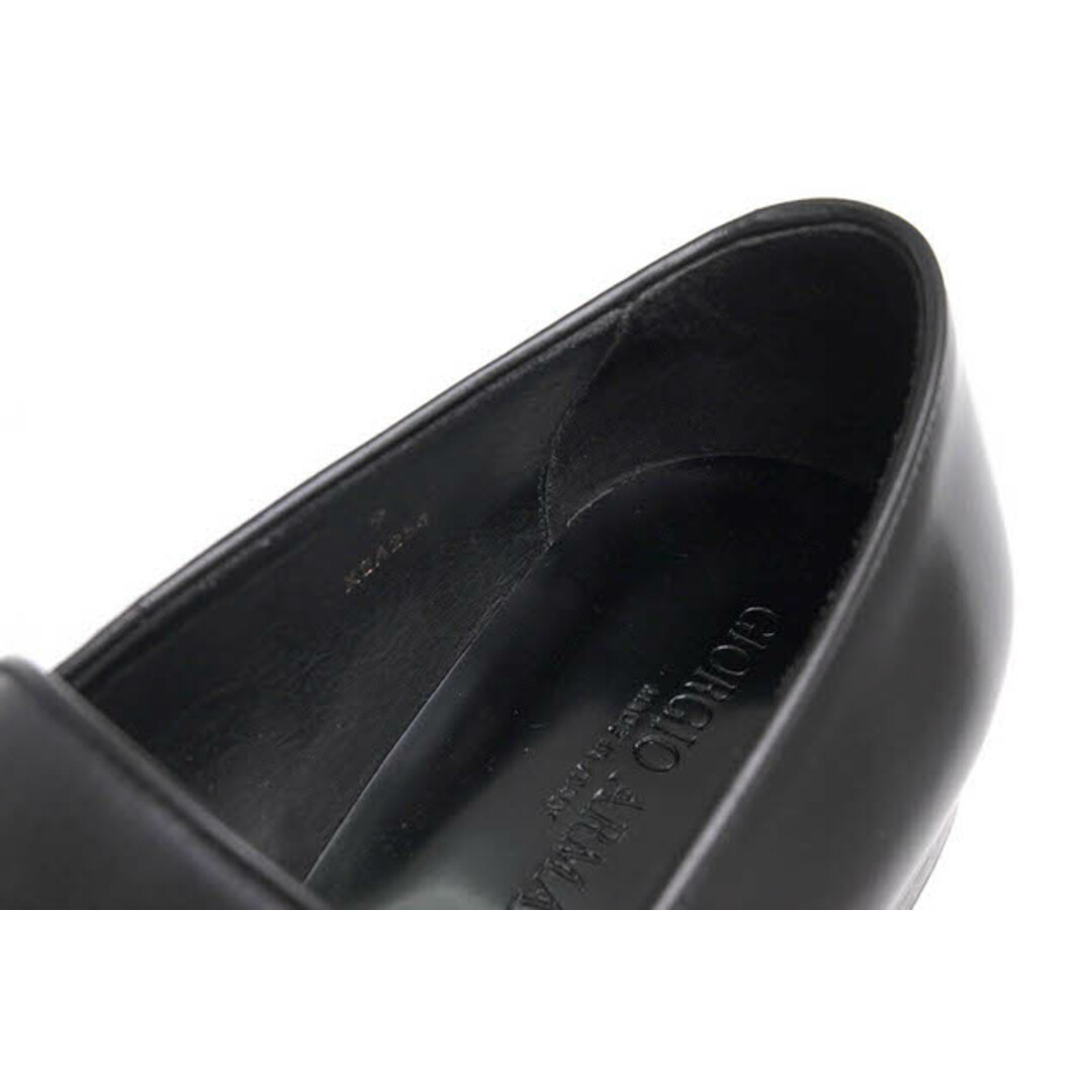 アルマーニ／GIORGIO ARMANI シューズ ビジネスシューズ 靴 ビジネス メンズ 男性 男性用レザー 革 本革 ブラック 黒  ダブルモンクストラップ レザーソール プレーントゥ