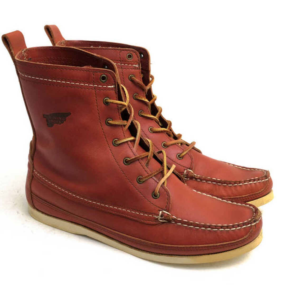 REDWING(レッドウィング)のレッドウィング／RED WING ワークブーツ シューズ 靴 メンズ 男性 男性用レザー 革 本革 レッド ブラウン 赤 茶  9137 WABASHA BOOT ワバシャ ボートシューズ モックトゥ グッドイヤーウェルト製法 モカシン メンズの靴/シューズ(スリッポン/モカシン)の商品写真