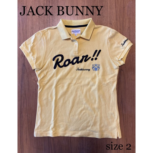 JACK BUNNY!!(ジャックバニー)のMAASA様専用 ジャックバニー ゴルフウェア レディース ポロシャツ 半袖 黄 スポーツ/アウトドアのゴルフ(ウエア)の商品写真