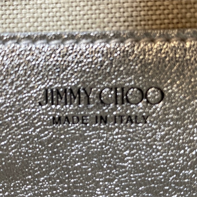 専用品JIMMY CHOO HAYA キルティング シルバークロスボディバッグ