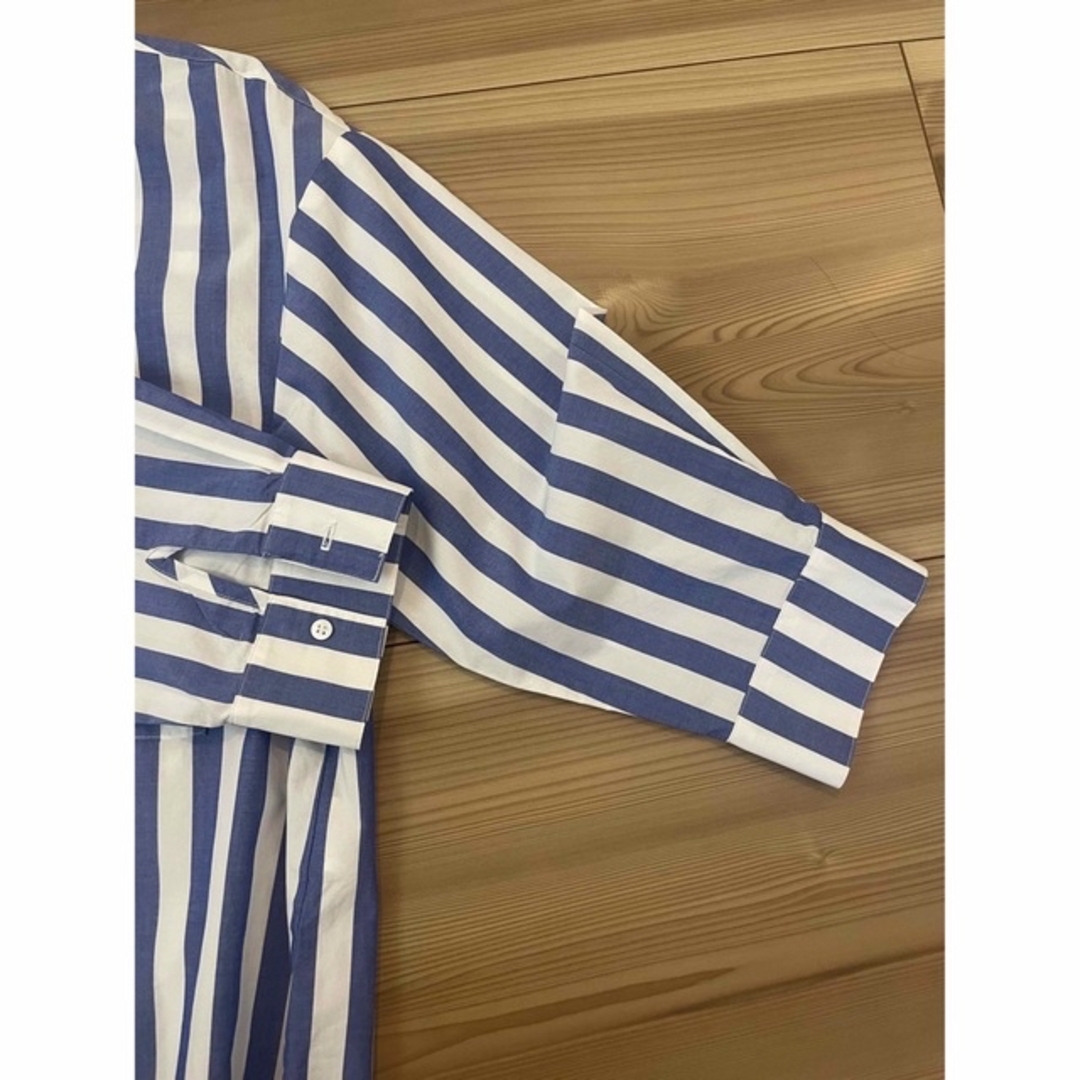 L'Appartement DEUXIEME CLASSE(アパルトモンドゥーズィエムクラス)の STATESIDE STRIPE シャツ◆USED 美品 レディースのトップス(シャツ/ブラウス(長袖/七分))の商品写真