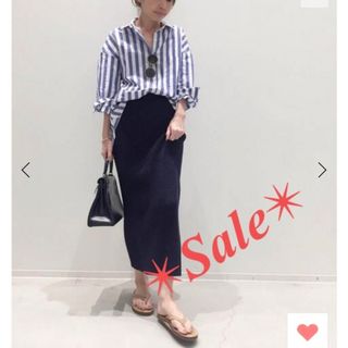 アパルトモンドゥーズィエムクラス(L'Appartement DEUXIEME CLASSE)の STATESIDE STRIPE シャツ◆USED 美品(シャツ/ブラウス(長袖/七分))