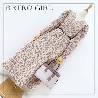 レトロガール(RETRO GIRL)の«RETRO GIRL» 花柄 ワンピース 大人かわいい 美人百花 アプワ 春服(ロングワンピース/マキシワンピース)