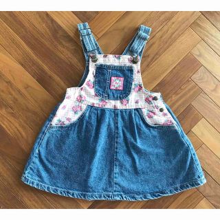 リーバイス(Levi's)のvintage little levi's  花柄&デニムジャンスカ　4(ワンピース)