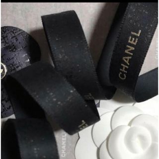 シャネル(CHANEL)の6m♡CHANEL ツイード柄ネイビー　リボン(ショップ袋)