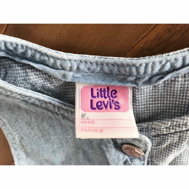 vintage little levi's ライトデニムワンピース6 キッズ/ベビー/マタニティのキッズ服女の子用(90cm~)(ワンピース)の商品写真