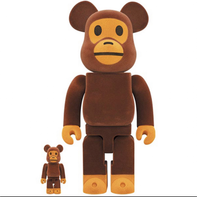 A BATHING APE(アベイシングエイプ)のBE@RBRICK BABY MILO(R) Flocky Ver エンタメ/ホビーのフィギュア(その他)の商品写真