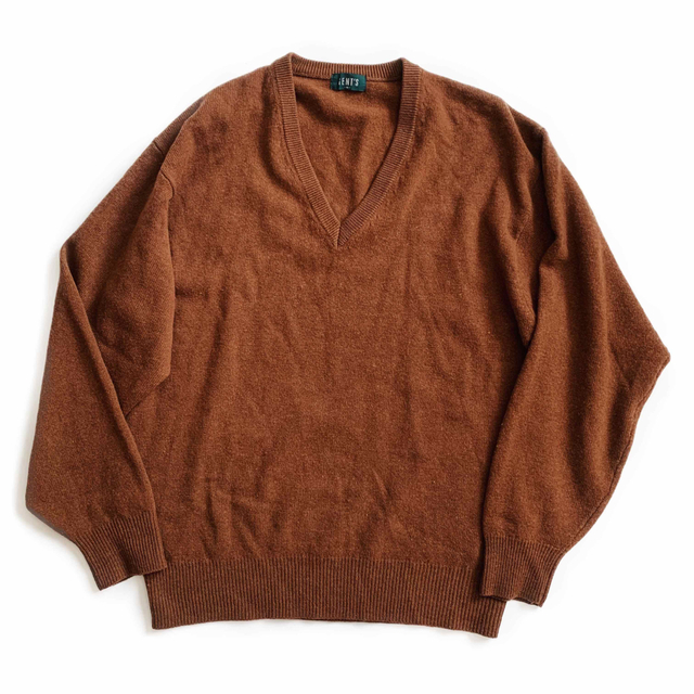 00s 90s Y2K GENT'S new wool Vネック ニット