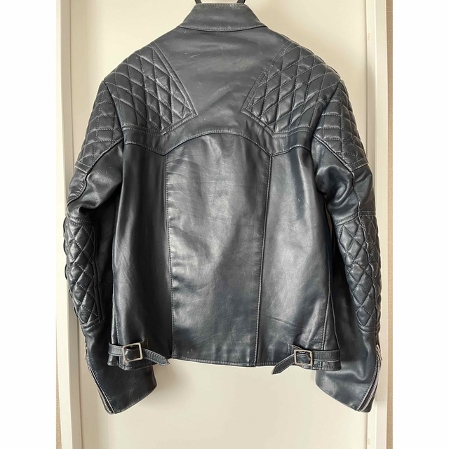 Lewis Leathers(ルイスレザー)のヴィンテージ ルイスレザー ヴィスカウント viscount ダークネイビー メンズのジャケット/アウター(ライダースジャケット)の商品写真