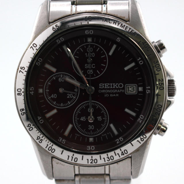 SEIKO(セイコー)のセイコー SEIKO 腕時計
 クロノグラフ クオーツ式 7T92-0DW0 シルバー メンズの時計(金属ベルト)の商品写真