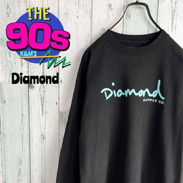 90's diamond ダイヤモンド　サプライ  ビックロゴ　ロンT