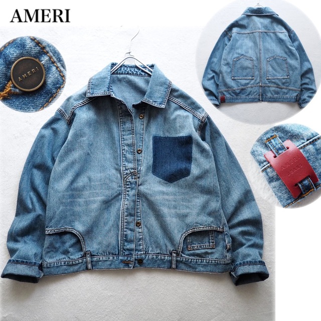 Ameri VINTAGE(アメリヴィンテージ)のAMERI VINTAGE アメリ デニムリメイク ジャケット デニムシャツ レディースのジャケット/アウター(Gジャン/デニムジャケット)の商品写真