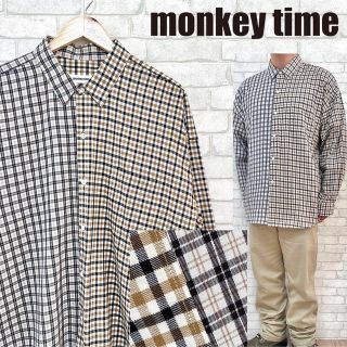 モンキータイム(MONKEY TIME（UNITED ARROWS）)のmonkey time モンキータイム ドッキング チェックシャツ(シャツ)