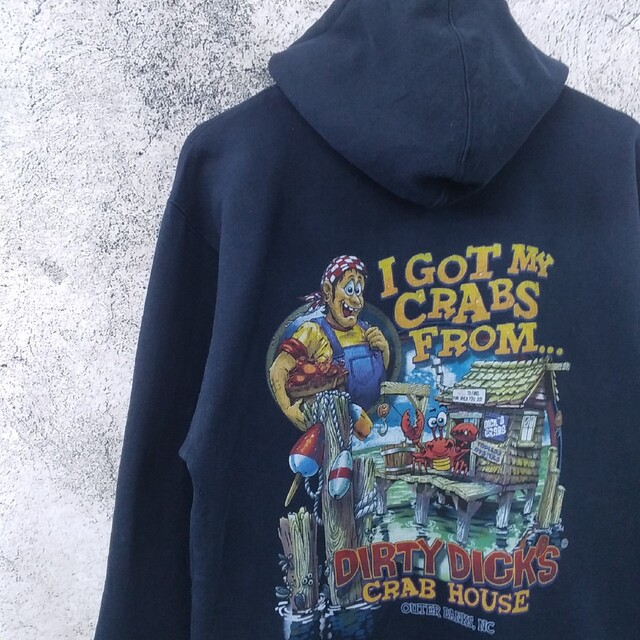 レアDIRTY DICK'S vintageプルオーバー スウェット パーカーの通販 by