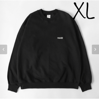 ワンエルディーケーセレクト(1LDK SELECT)の700FILL Logo Crewneck Sweatshirt  黒　XL(スウェット)