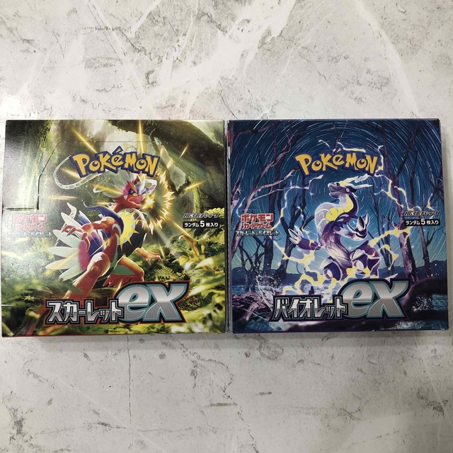 ポケモンカード スカーレットex バイオレットex 各1BOXシュリンク無し