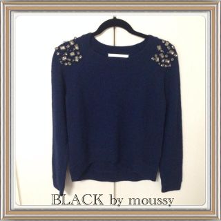 ブラックバイマウジー(BLACK by moussy)のビジューニット♡(ニット/セーター)