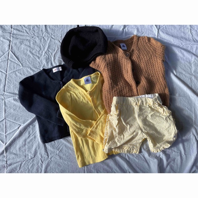 PETIT BATEAU(プチバトー)のプチバトー　子供服セット　80サイズ〜 キッズ/ベビー/マタニティのベビー服(~85cm)(カーディガン/ボレロ)の商品写真