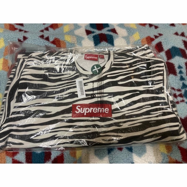 【木村拓哉着用】SUPREME BOX LOGO CREWNECK ZEBRA