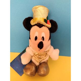 ディズニー(Disney)の☆2001年東京ディズニーランド☆ぬいぐるみバッヂ☆ミッキー☆クリスマス(キャラクターグッズ)