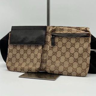 グッチ(Gucci)の✨良品✨GUCCI グッチ GGロゴ ボディバッグ ベルトバッグ キャンバス(ボディバッグ/ウエストポーチ)