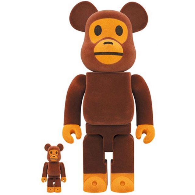 BE@RBRICK(ベアブリック)のBE@RBRICK APE Flocky Ver. 100% & 400% エンタメ/ホビーのフィギュア(その他)の商品写真