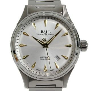 【ギャラ有】BALL WATCH　ボールウォッチ　ファイヤーマン　レーサー　クラシック　NM2288C-SJ-SL　自動巻き　デイト　SS　シルバー　メンズ　腕時計【中古】松前R56店(腕時計(アナログ))