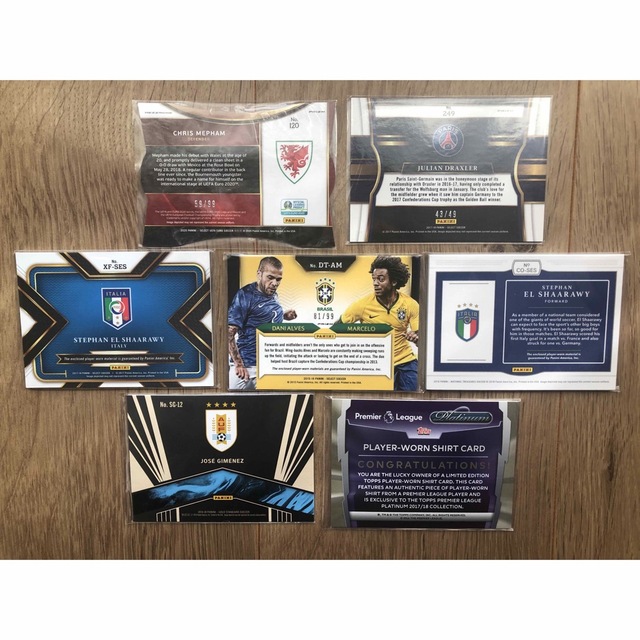 値下げ!ヨーロッパサッカー サインカード、ジャージーカード、メモラビリアカード