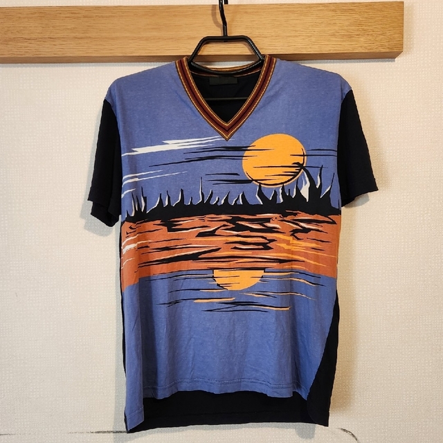 PRADA(プラダ)のビーバー様専用　PRADA　Tシャツ　メンズ　M　ボタニカル メンズのトップス(Tシャツ/カットソー(七分/長袖))の商品写真