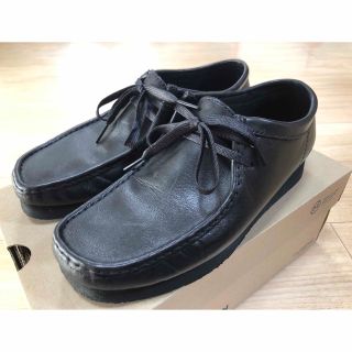 クラークス(Clarks)の値下げ！クラークス　メンズ ワラビー2 （ブラックレザー）UK7(スリッポン/モカシン)