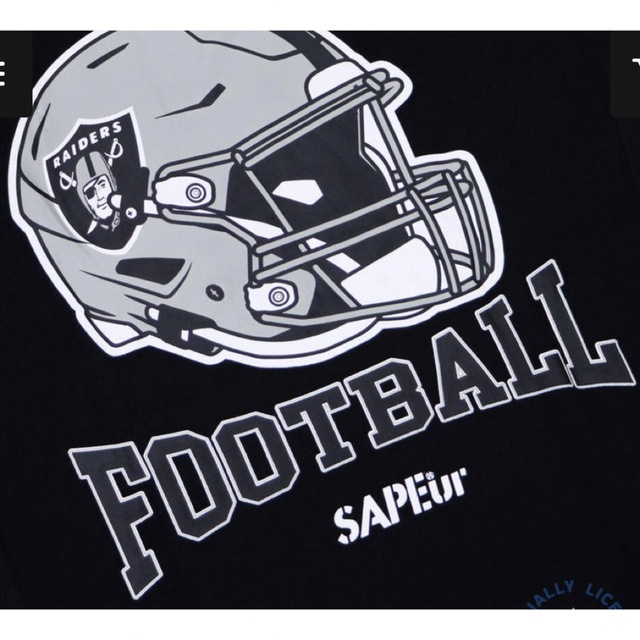 RAIDERS×SAPEur HOODIE 新品未使用　ブラックXL 正規品