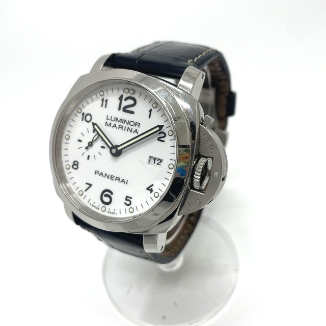 パネライ PANERAI ルミノール 1950 マリーナ 3DAYS アッチャイオ PAM00499 自動巻 デイト 腕時計 SS シルバー