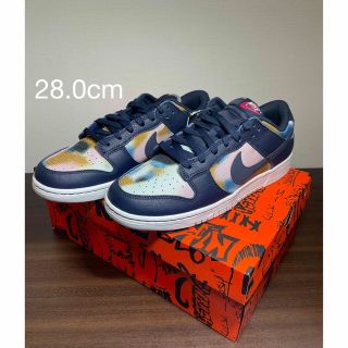 ナイキ(NIKE)のNike Dunk Low Graffiti "Navy/Yellow" (スニーカー)