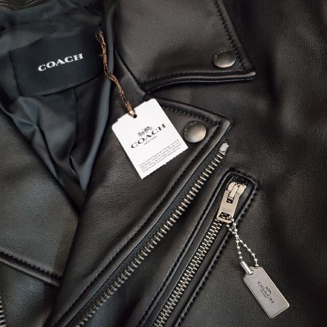 格安即決 COACH 新品 - COACH ライダースジャケット アウトレット