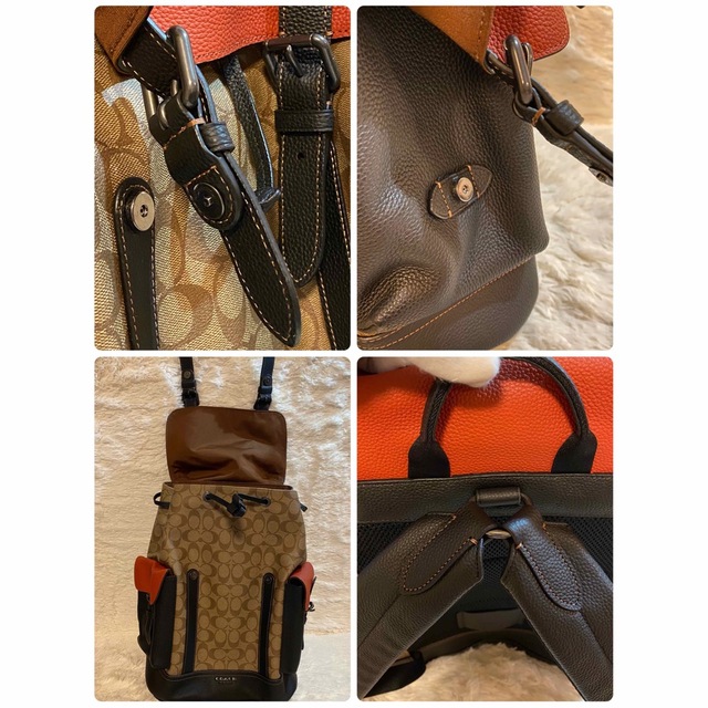 21ss 現行品　COACH コーチ　エッジ　レザー　リュックサック