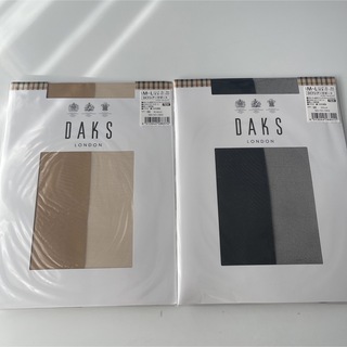 ダックス(DAKS)の【DAKS】 ダックス　ストッキング ブラック　2枚セット　M〜L 新品(タイツ/ストッキング)