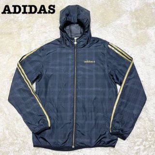 アディダス(adidas)のアディダスADIDAS ネオ レーベル ナイロントラックジャケット M チェック(ナイロンジャケット)