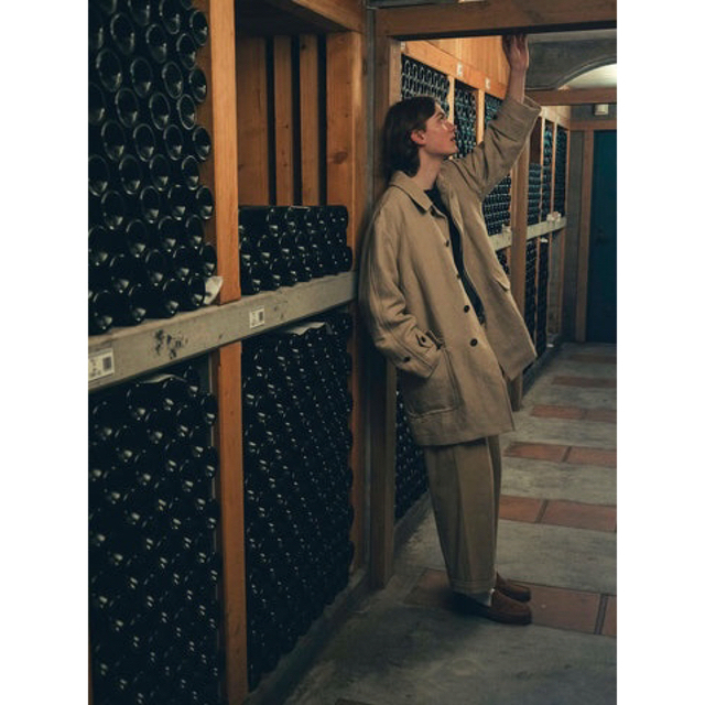 COMOLI(コモリ)のA.PRESSE (アプレッセ) Linen Half Coat (BEIGE) メンズのジャケット/アウター(その他)の商品写真